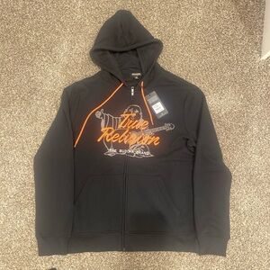 True Religion Jet Black ‘Buddha’ Zip Hoodie